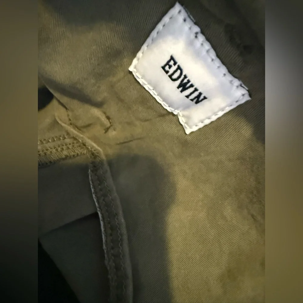 Edwin barrel pants size 27 Olive Green womens Cargo Pants. A53 - Picture 5 of 6